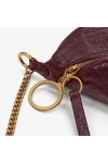 Charles Keith Ring Decoration Street Fashion Belt Bag Burgundy